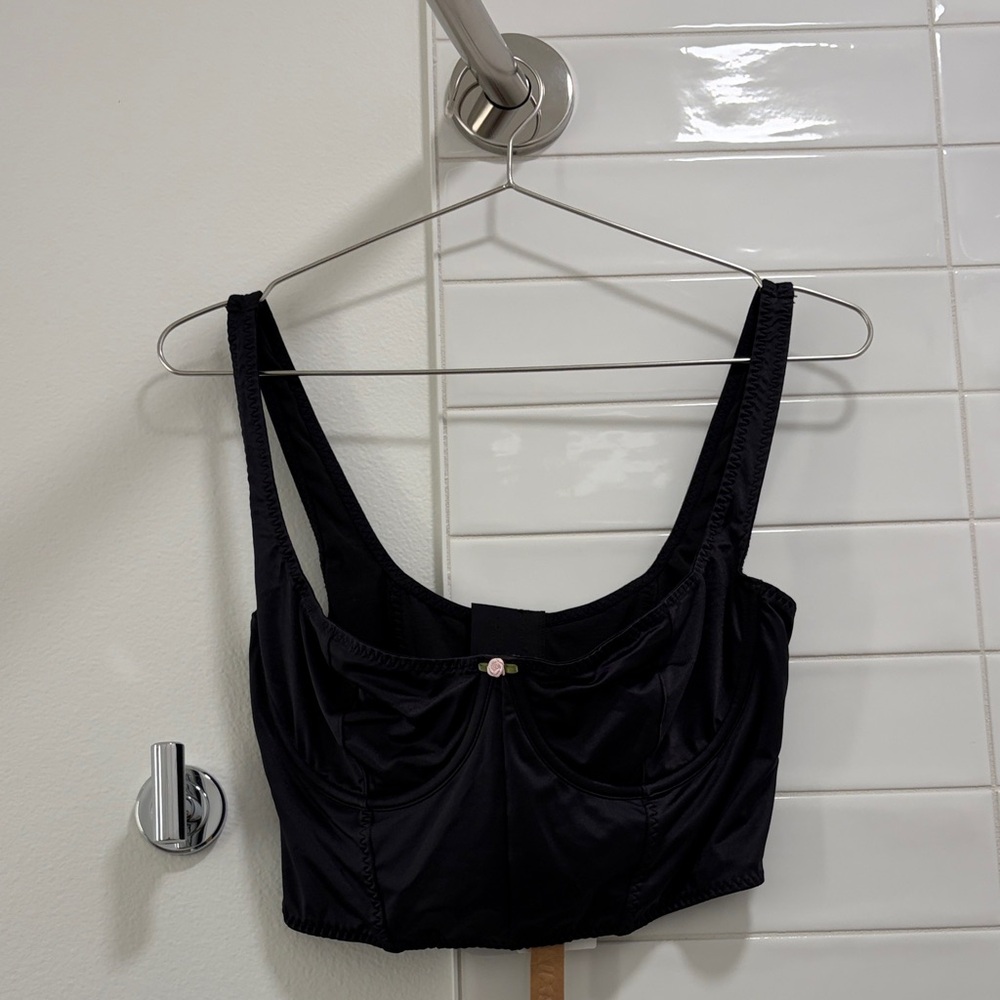 Black Skims satin bralette corset medium - Picture 5 of 6